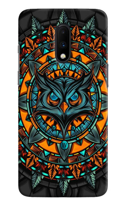 Angry Owl Art Oneplus 7 Hard Case Back Cover by Casekaro