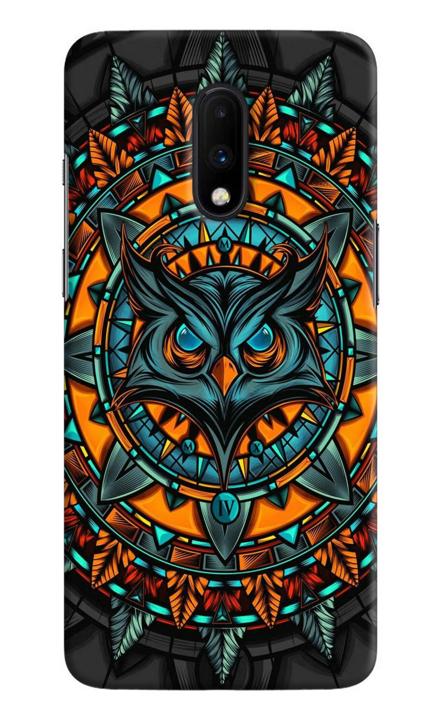 Angry Owl Art Oneplus 7 Back Cover, Hard case