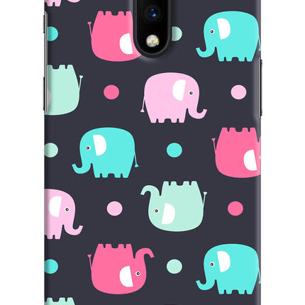 Elephants Oneplus 7 Hard Case Back Cover by Casekaro