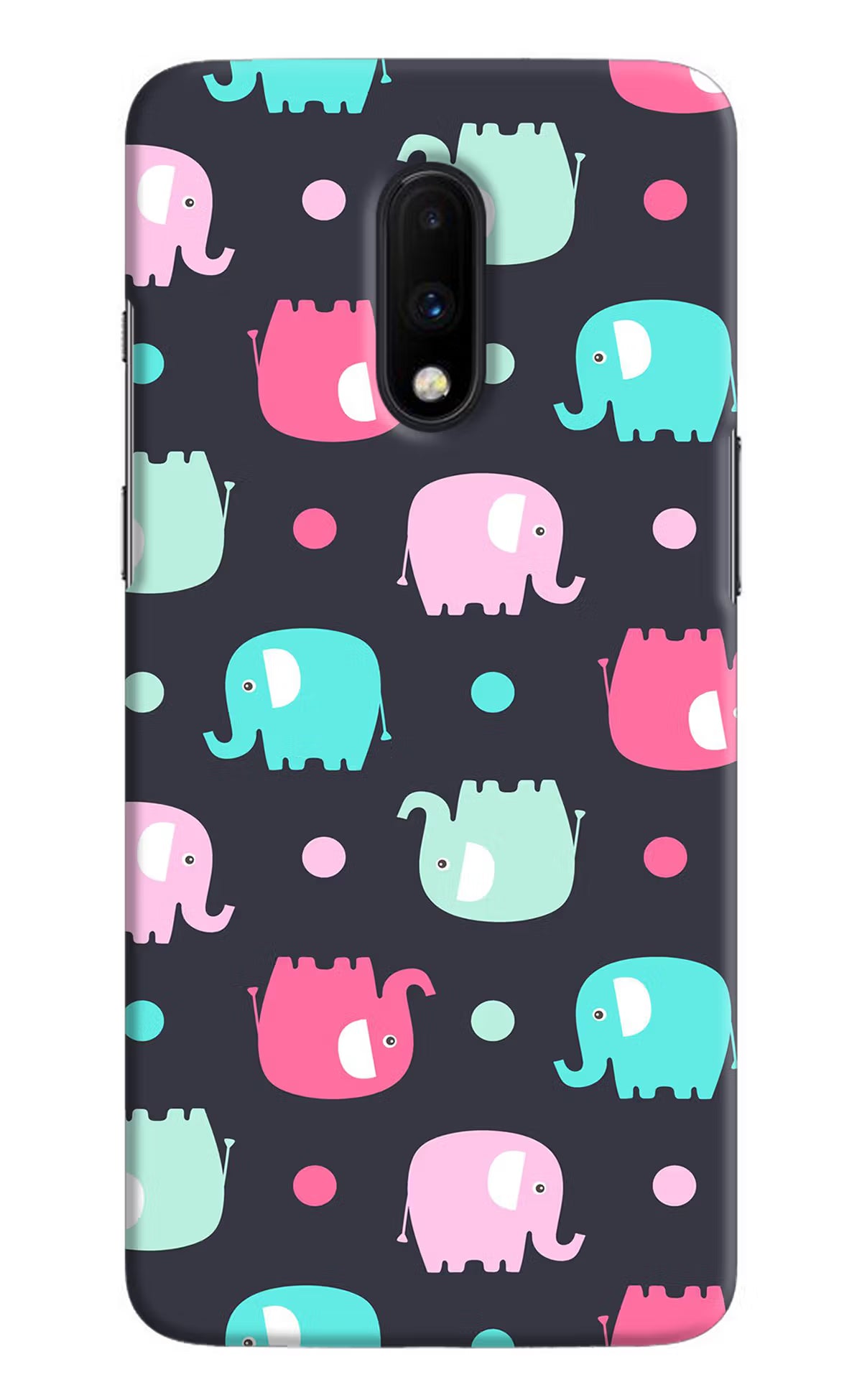 Elephants Oneplus 7 Hard Case Back Cover by Casekaro