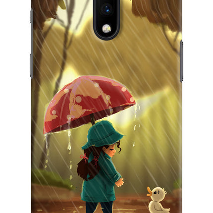 Rainy Day Oneplus 7 Hard Case Back Cover by Casekaro