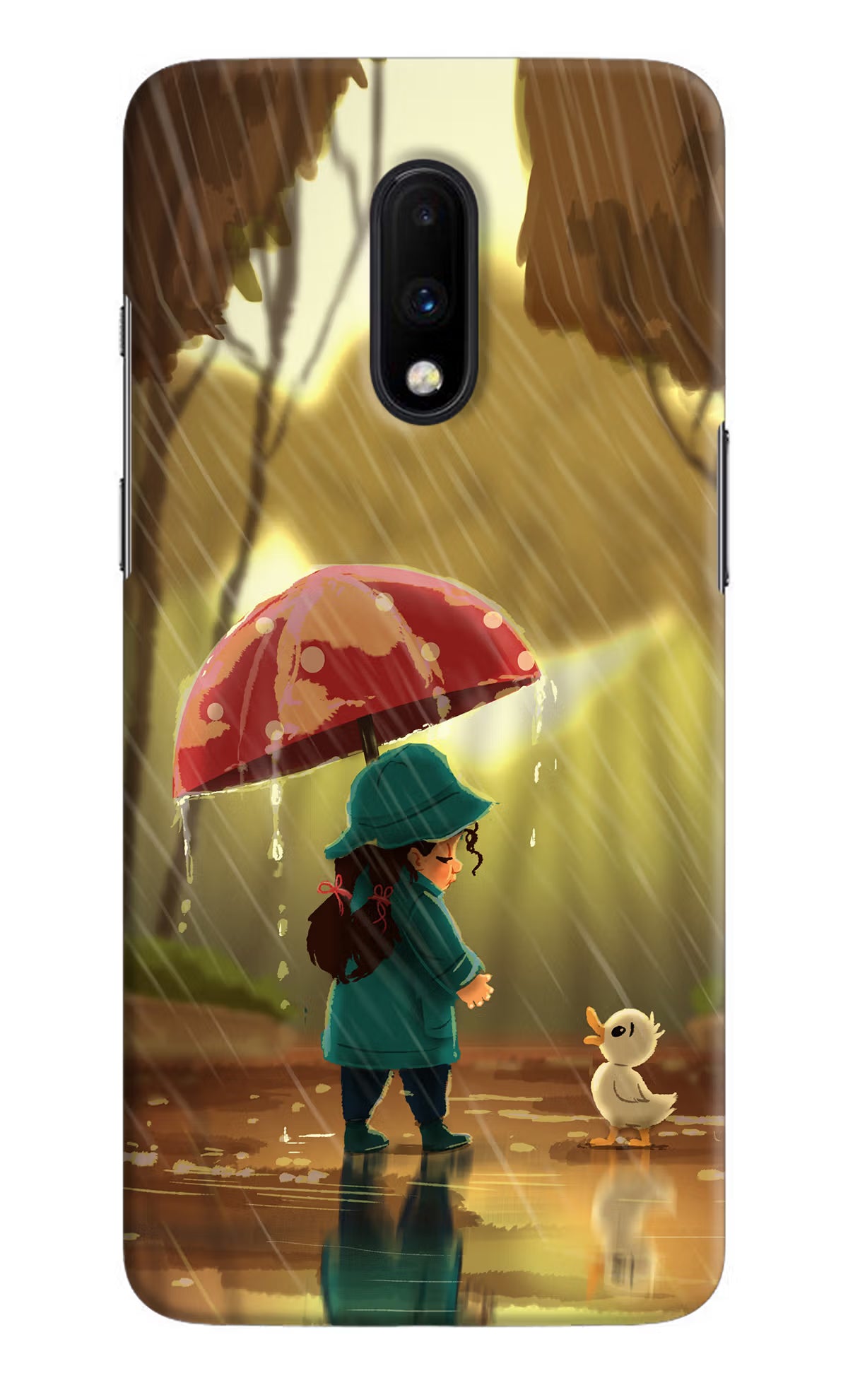 Rainy Day Oneplus 7 Hard Case Back Cover by Casekaro
