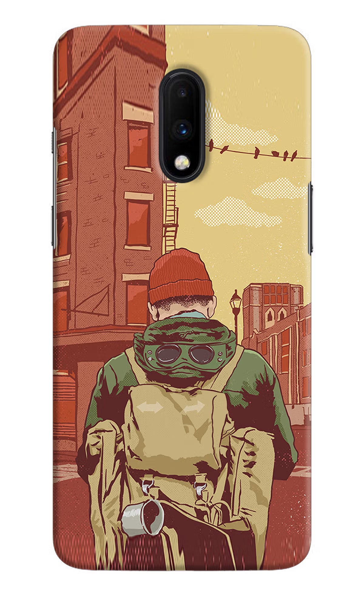 Adventurous Oneplus 7 Hard Case Back Cover by Casekaro