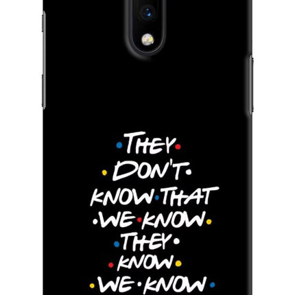 FRIENDS Dialogue Oneplus 7 Hard Case Back Cover by Casekaro