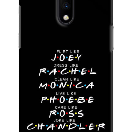 FRIENDS Character Oneplus 7 Hard Case Back Cover by Casekaro
