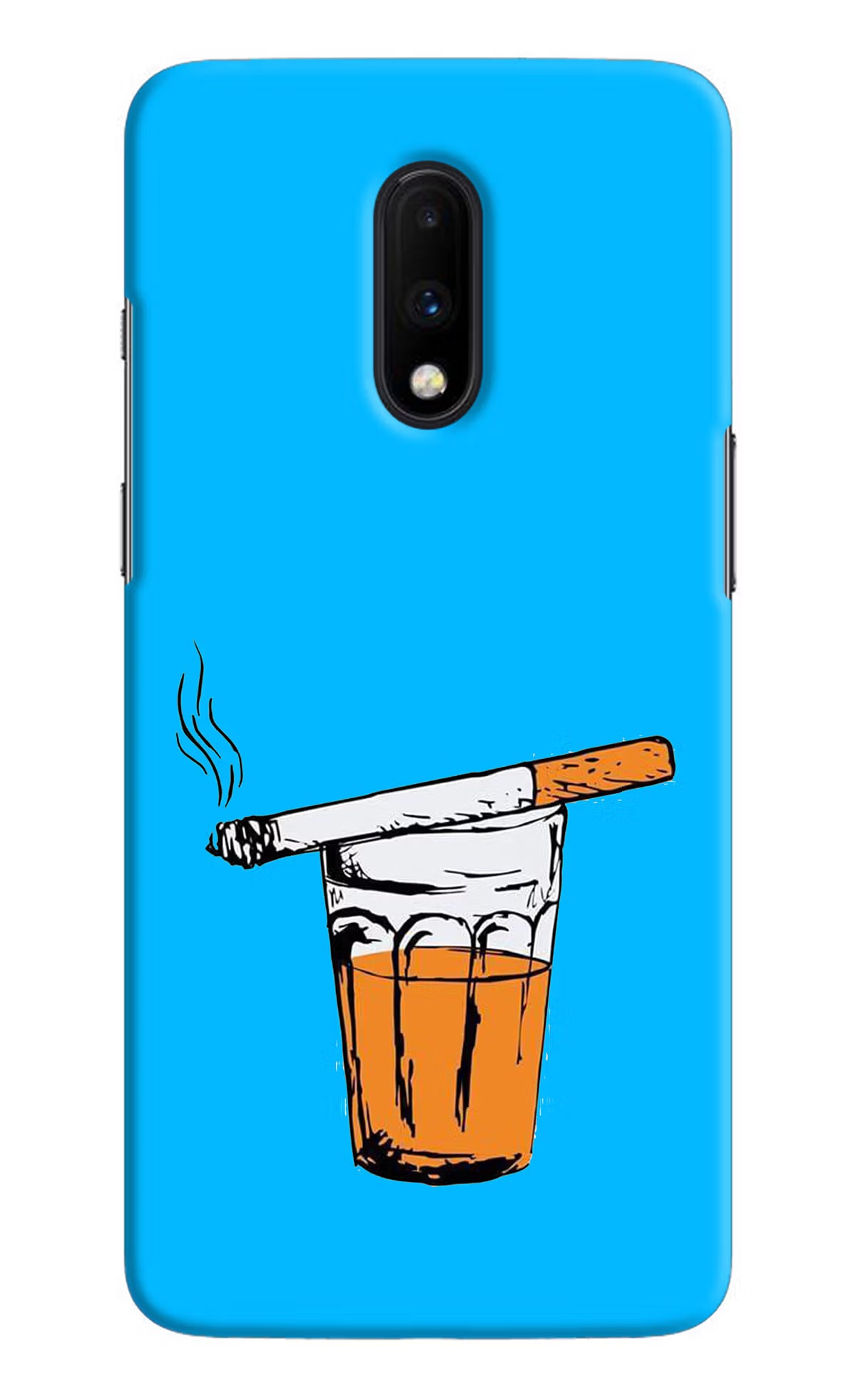 Chai Sutta Oneplus 7 Hard Case Back Cover by Casekaro
