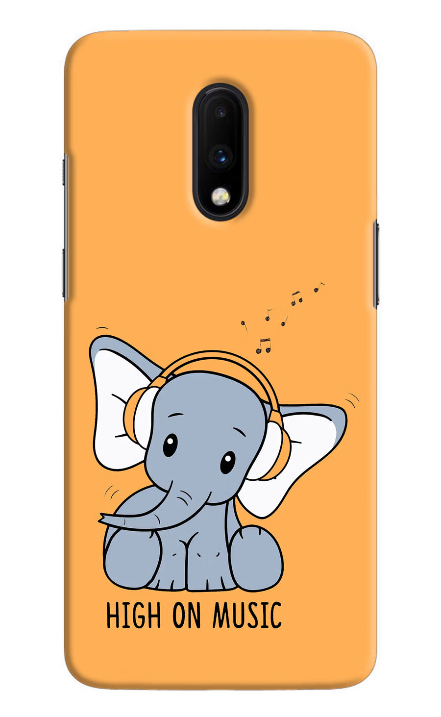High On Music Oneplus 7 Back Cover, Hard case