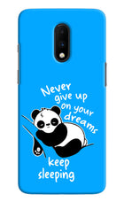 Keep Sleeping Oneplus 7 Hard Case Back Cover by Casekaro