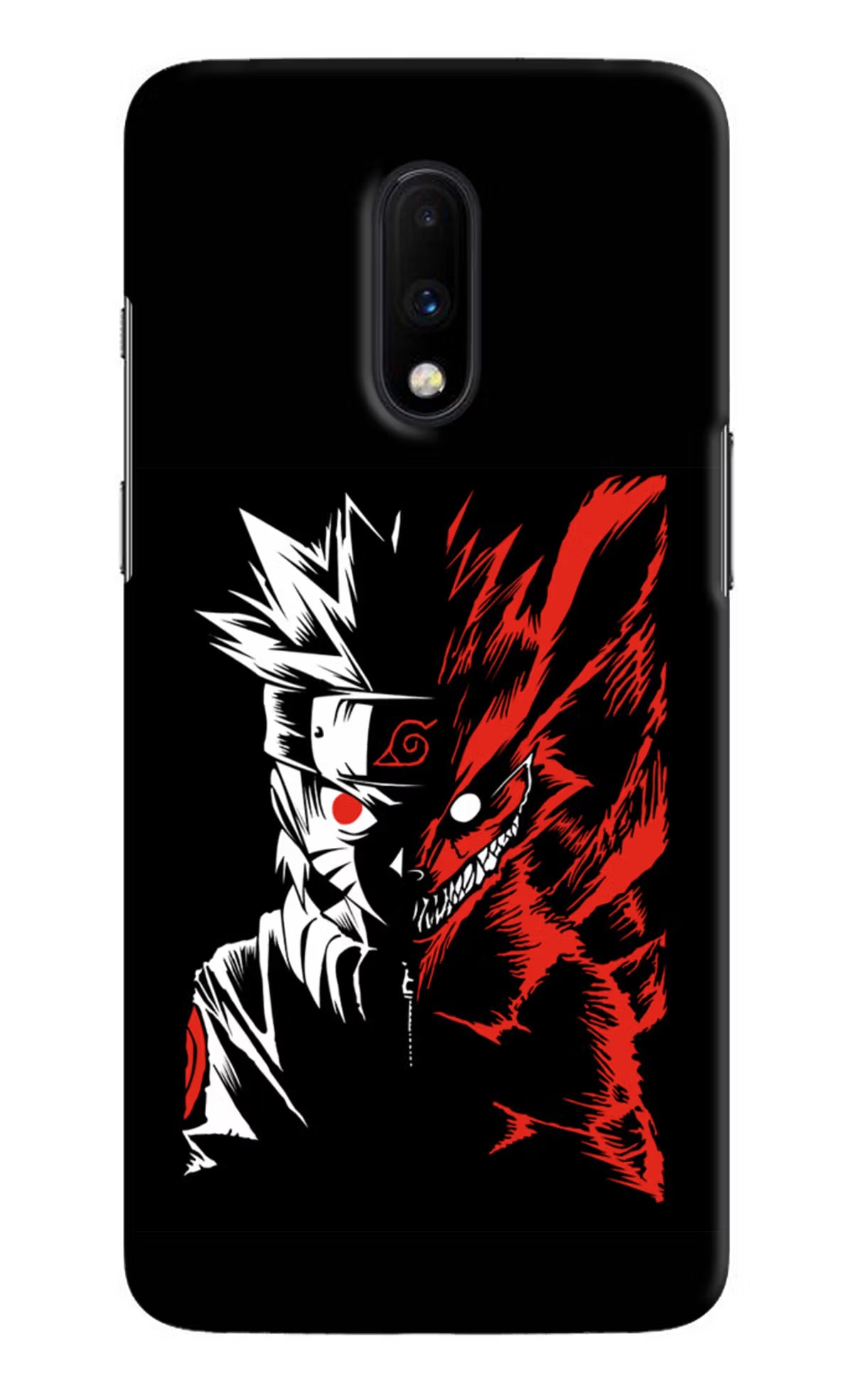 Naruto Two Face Oneplus 7 Hard Case Back Cover by Casekaro