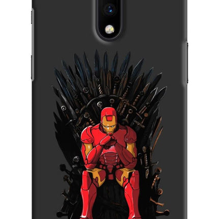 Ironman Throne Oneplus 7 Hard Case Back Cover by Casekaro