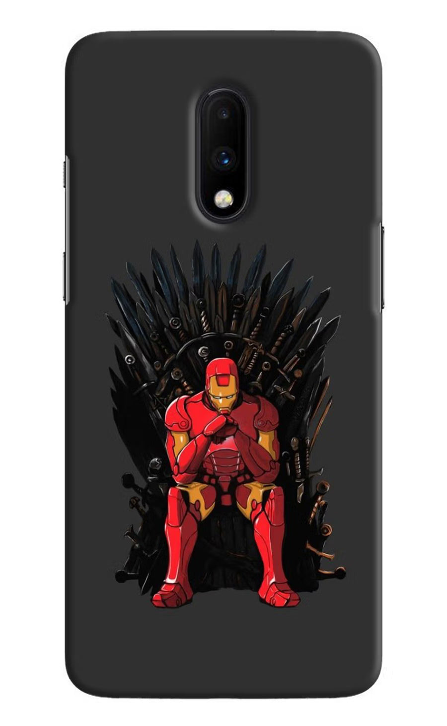 Ironman Throne Oneplus 7 Back Cover, Hard case