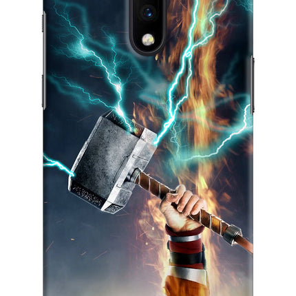 Thor Hammer Mjolnir Oneplus 7 Hard Case Back Cover by Casekaro