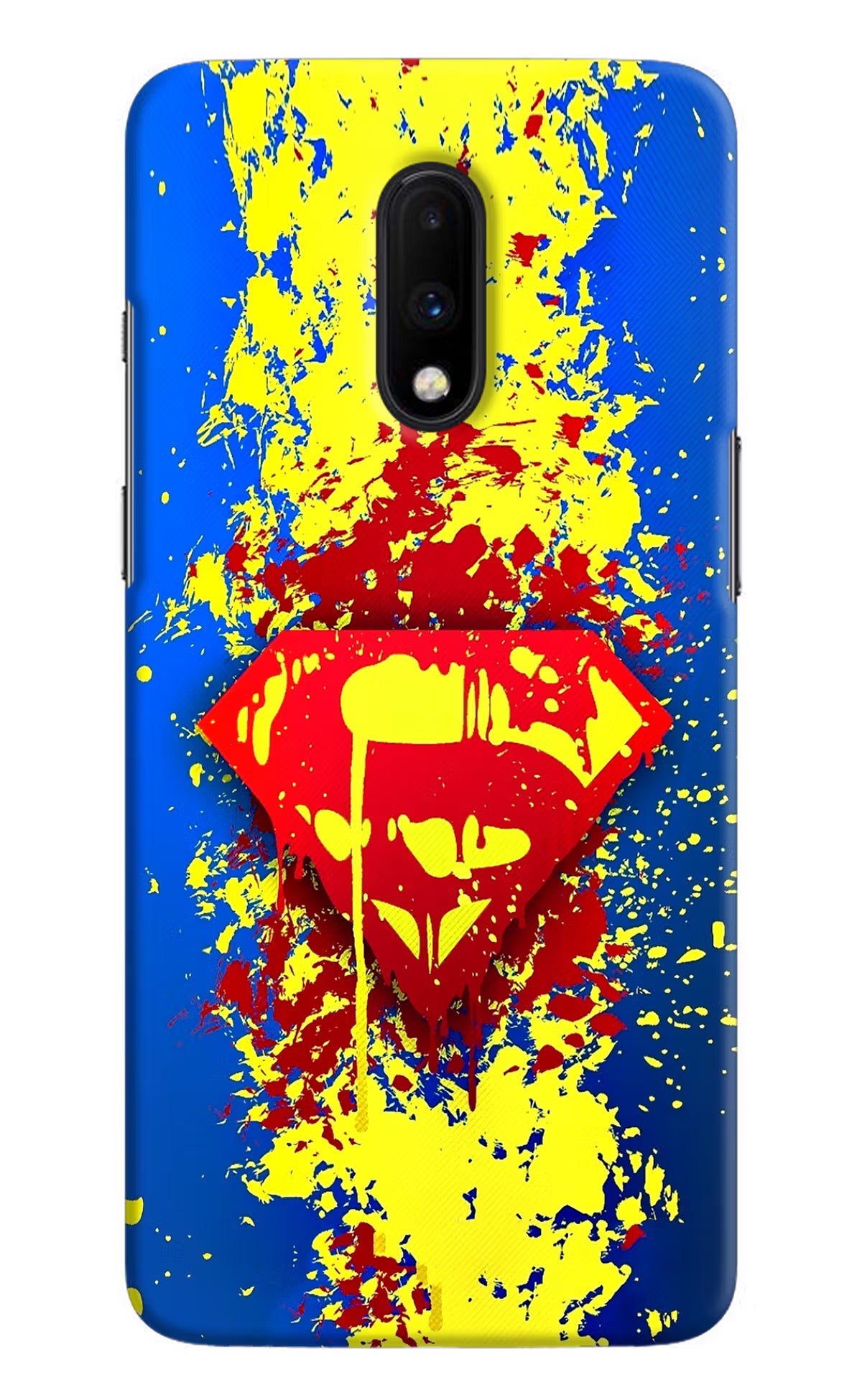 Superman logo Oneplus 7 Hard Case Back Cover by Casekaro