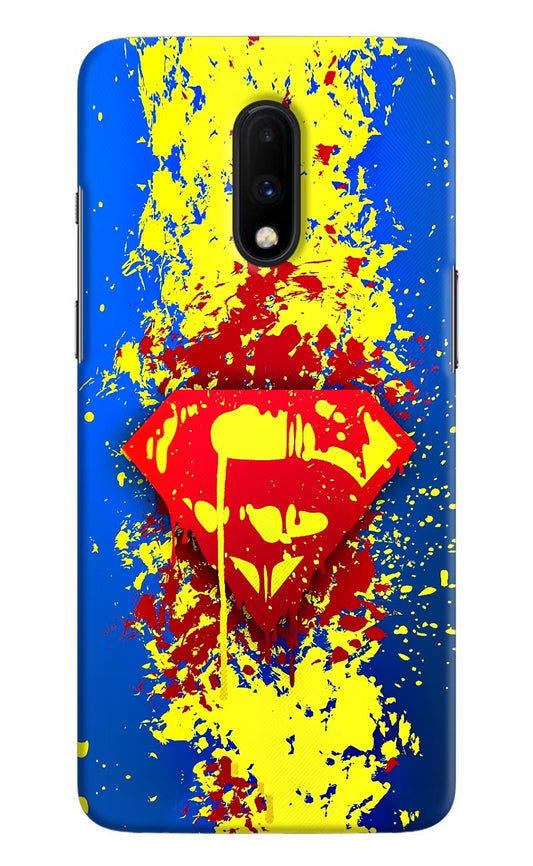 Superman logo Oneplus 7 Hard Case Back Cover by Casekaro
