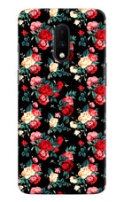 Rose Pattern Oneplus 7 Hard Case Back Cover by Casekaro