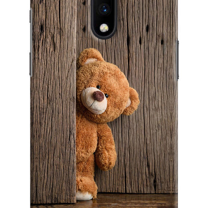 Teddy Wooden Oneplus 7 Hard Case Back Cover by Casekaro