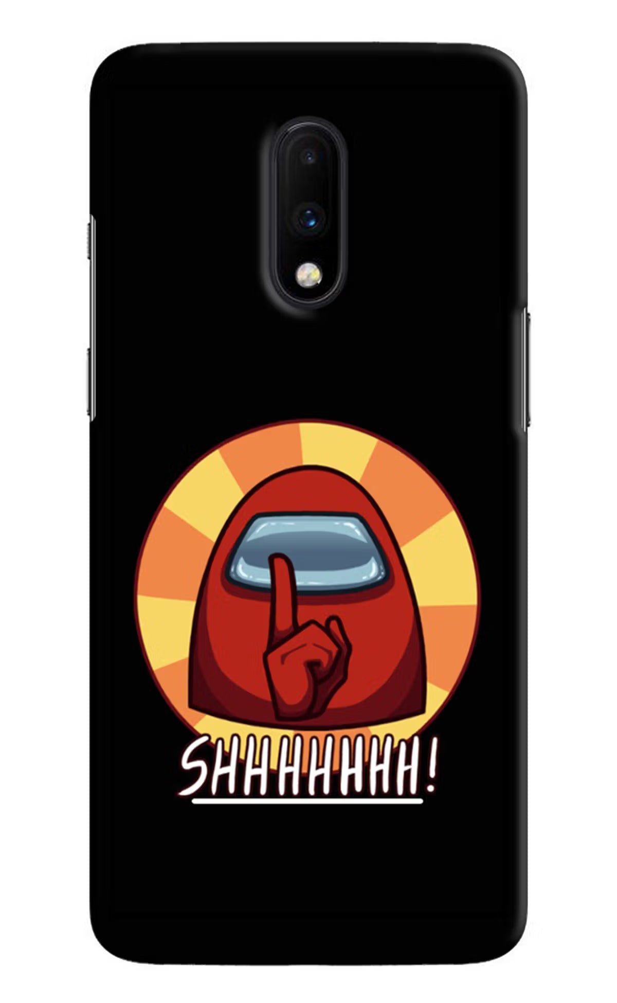 Among Us Shhh! Oneplus 7 Hard Case Back Cover by Casekaro
