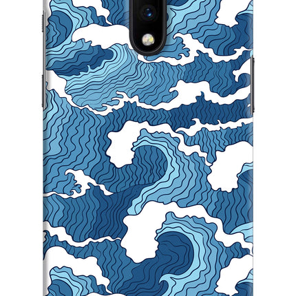 Blue Waves Oneplus 7 Hard Case Back Cover by Casekaro