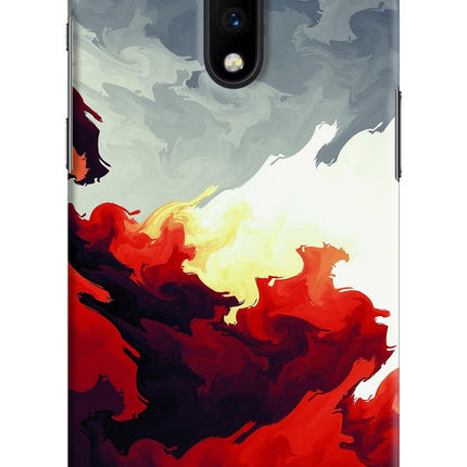 Fire Cloud Oneplus 7 Hard Case Back Cover by Casekaro