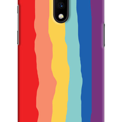 Rainbow Oneplus 7 Hard Case Back Cover by Casekaro