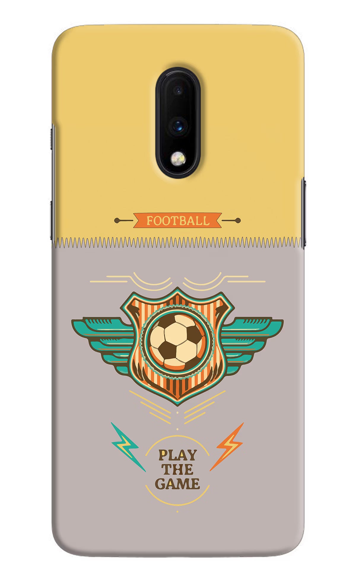 Football Oneplus 7 Hard Case Back Cover by Casekaro