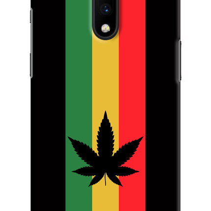 Weed Flag Oneplus 7 Hard Case Back Cover by Casekaro