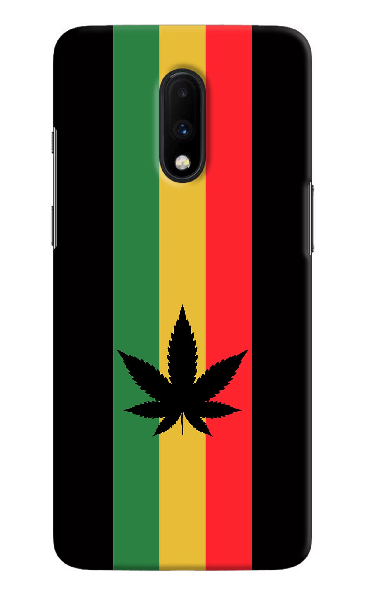 Weed Flag Oneplus 7 Hard Case Back Cover by Casekaro