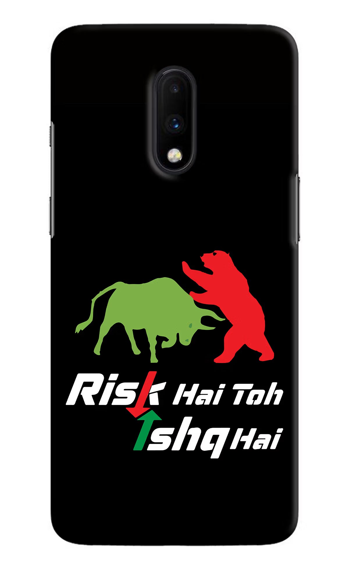 Risk Hai Toh Ishq Hai Oneplus 7 Hard Case Back Cover by Casekaro