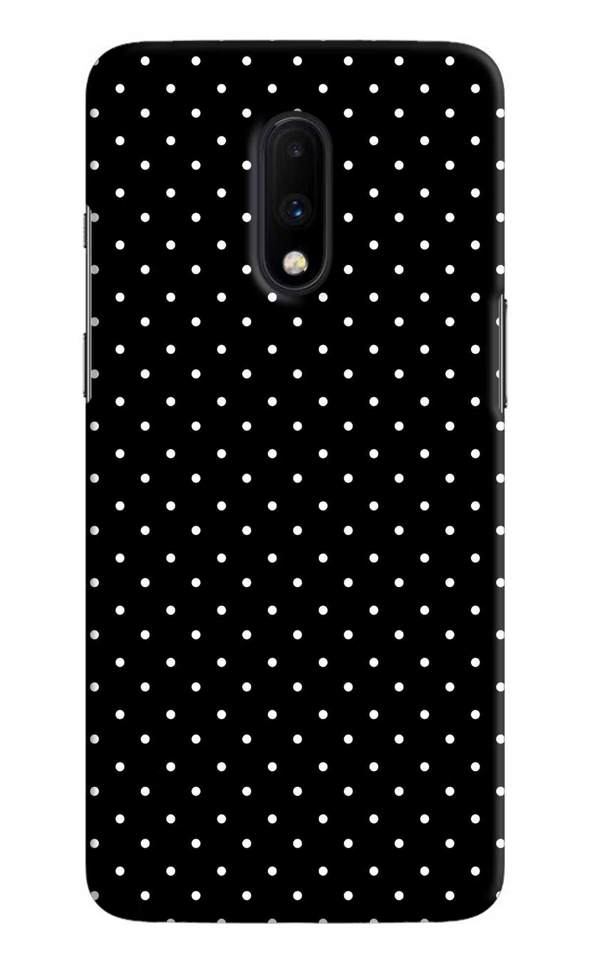 White Dots Oneplus 7 Hard Case Back Cover by Casekaro