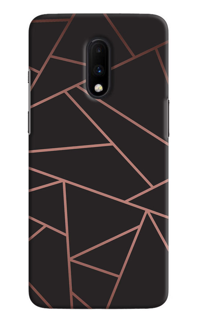 Geometric Pattern Oneplus 7 Hard Case Back Cover by Casekaro