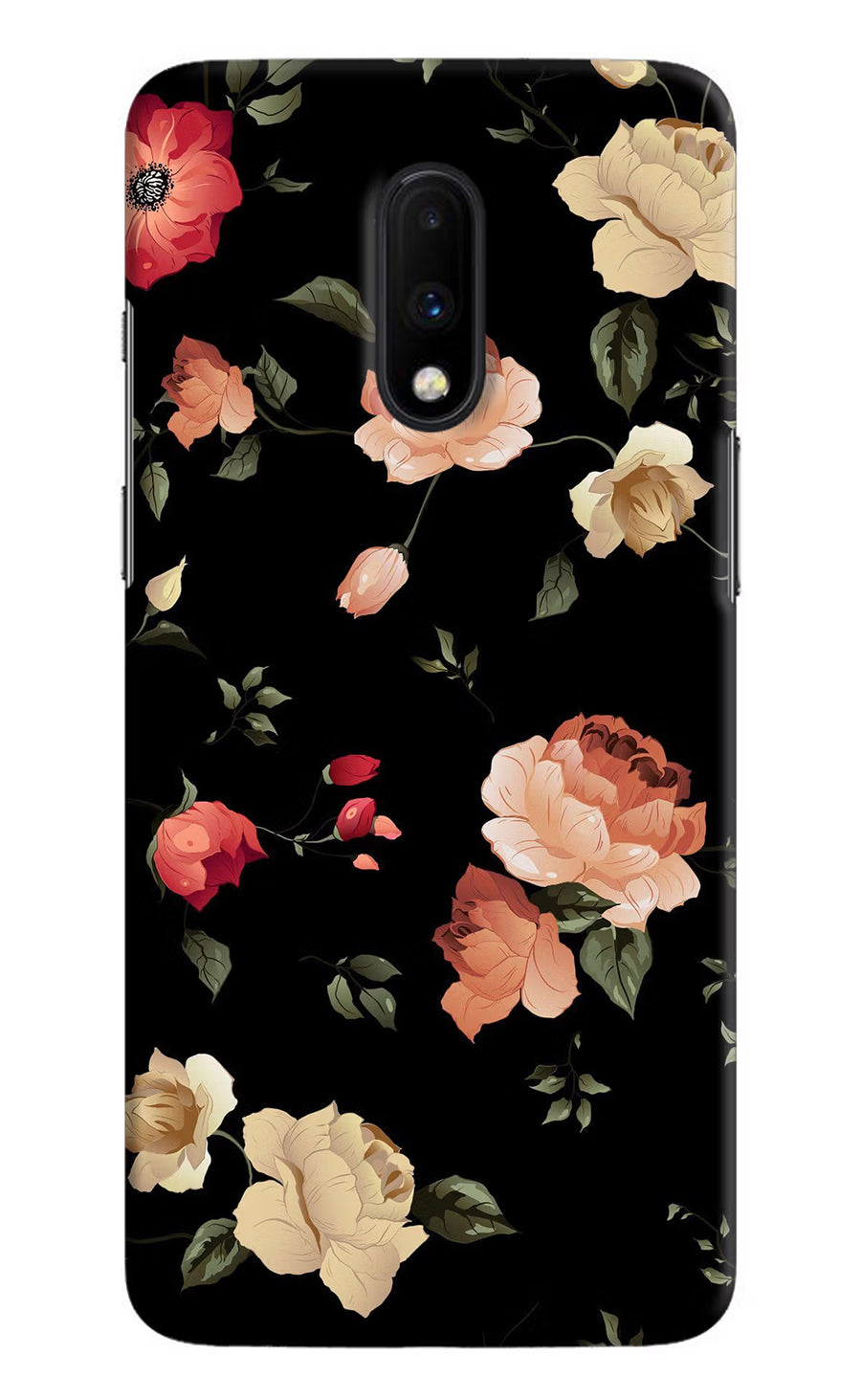 Flowers Oneplus 7 Back Cover, Hard case