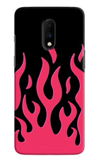 Fire Flames Oneplus 7 Hard Case Back Cover by Casekaro