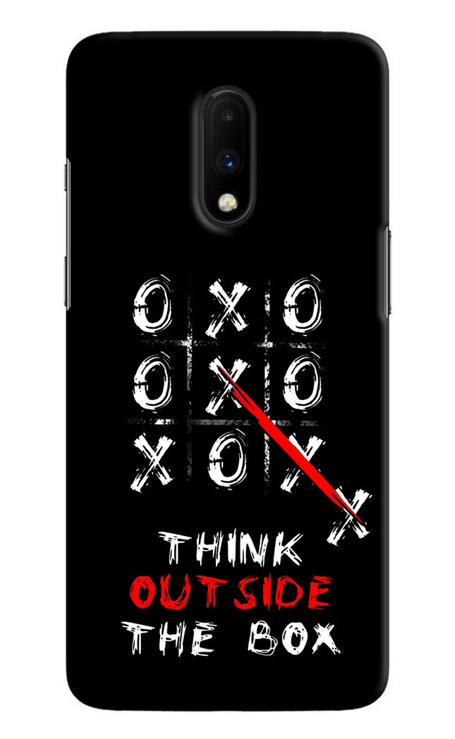 Think out of the BOX Oneplus 7 Hard Case Back Cover by Casekaro