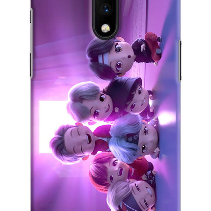 BTS Chibi Oneplus 7 Hard Case Back Cover by Casekaro
