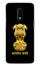 Satyamev Jayate Golden Oneplus 7 Hard Case Back Cover by Casekaro