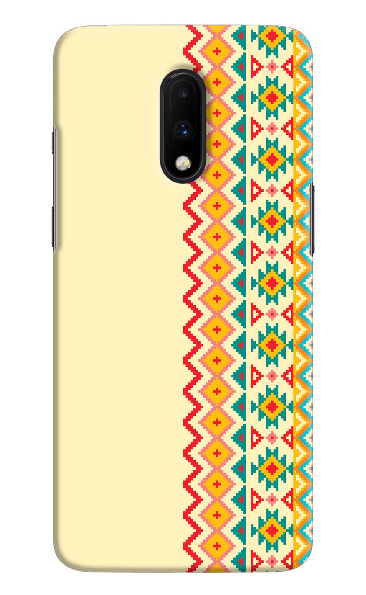 Ethnic Seamless Oneplus 7 Hard Case Back Cover by Casekaro