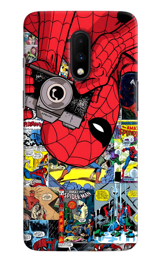 Spider Man Oneplus 7 Hard Case Back Cover by Casekaro