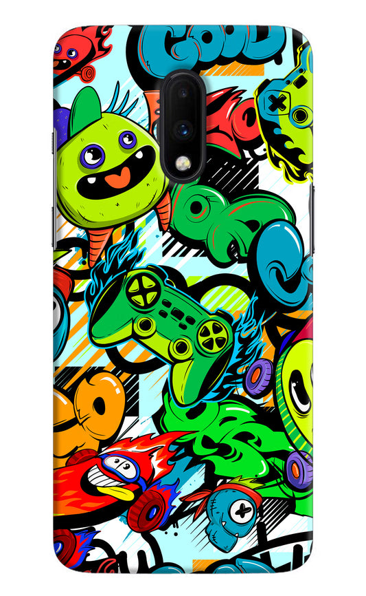 Game Doodle Oneplus 7 Hard Case Back Cover by Casekaro