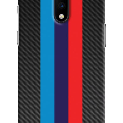 BMW Stripes Pattern Oneplus 7 Hard Case Back Cover by Casekaro