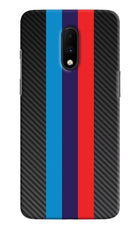 BMW Stripes Pattern Oneplus 7 Hard Case Back Cover by Casekaro
