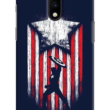 Captain America Marvel Art Oneplus 7 Hard Case Back Cover by Casekaro