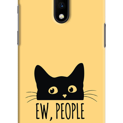 Ew People Catitude Oneplus 7 Hard Case Back Cover by Casekaro