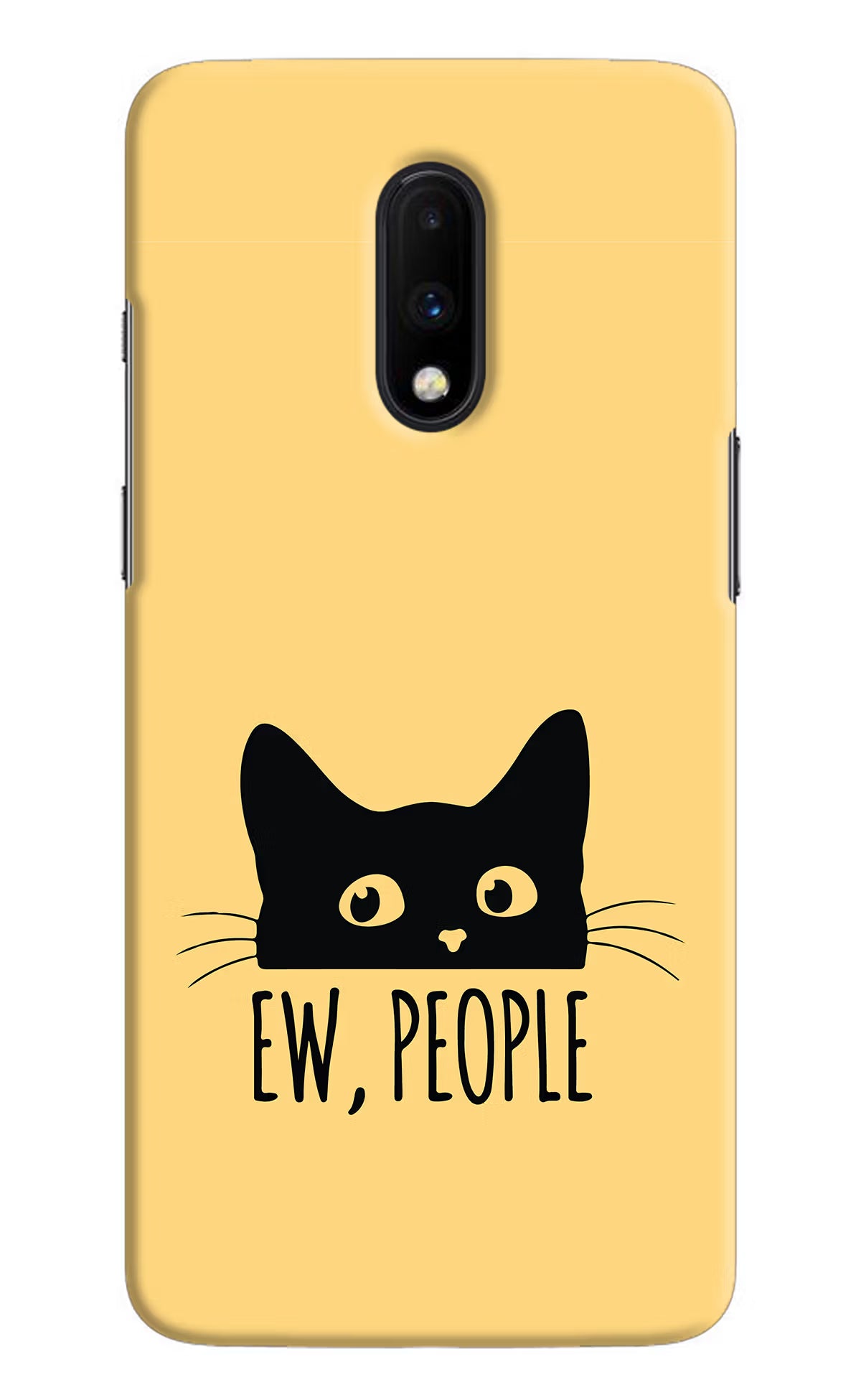 Ew People Catitude Oneplus 7 Hard Case Back Cover by Casekaro