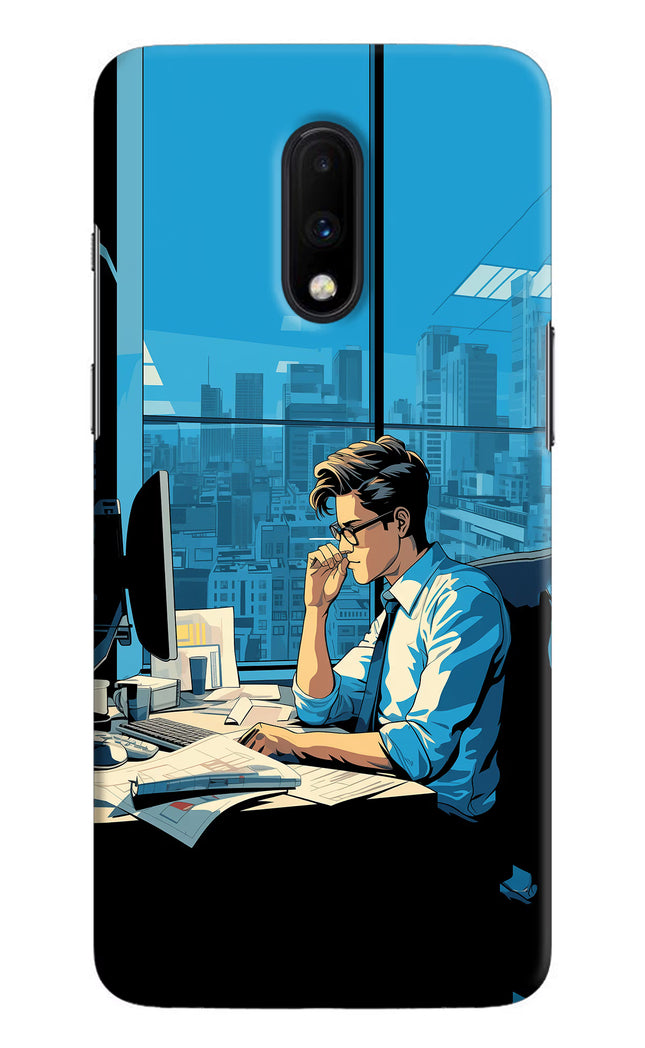 Focused Hustler (AI Generated) Oneplus 7 Hard Case Back Cover by Casekaro
