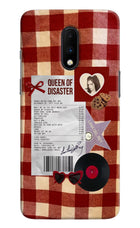 Queen of Disaster Oneplus 7 Hard Case Back Cover by Casekaro