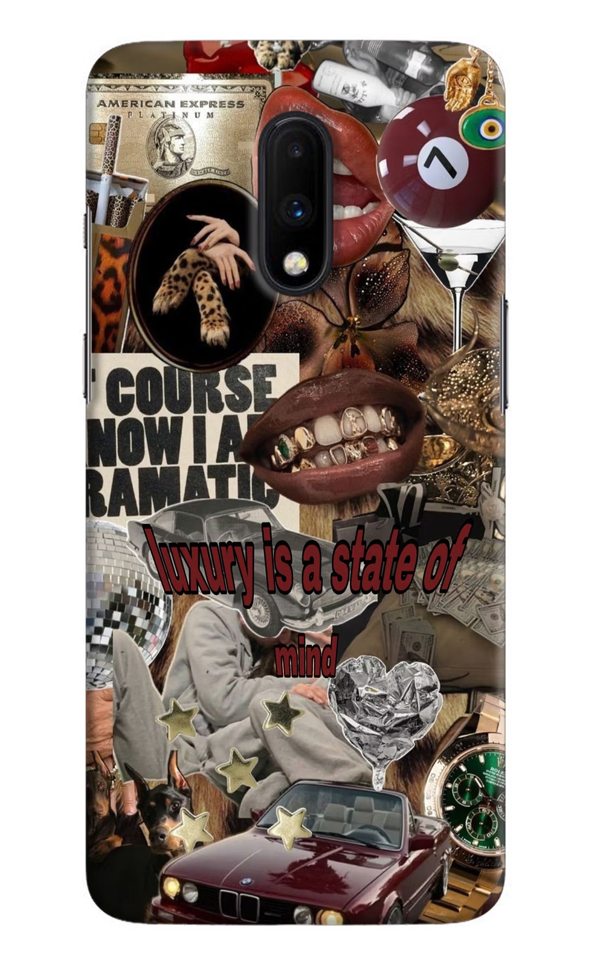 Luxury Oneplus 7 Hard Case Back Cover by Casekaro