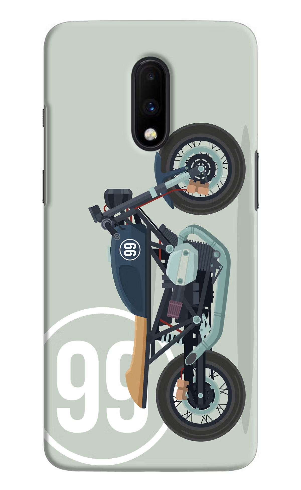 Classic Cafe Racer 99 Oneplus 7 Hard Case Back Cover by Casekaro