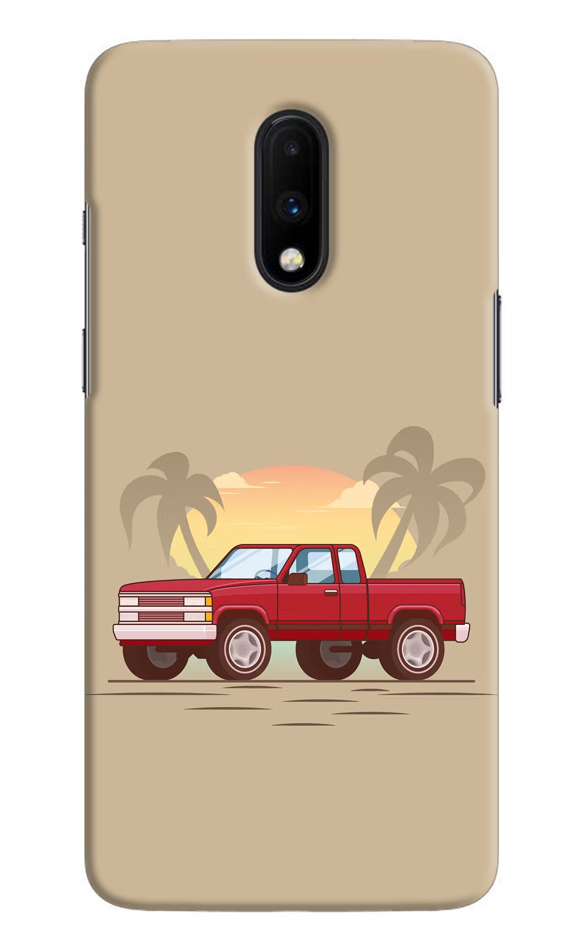 Desert Classic Drive Oneplus 7 Hard Case Back Cover by Casekaro