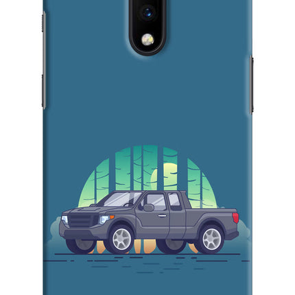 Retro Garage Vibe Oneplus 7 Hard Case Back Cover by Casekaro