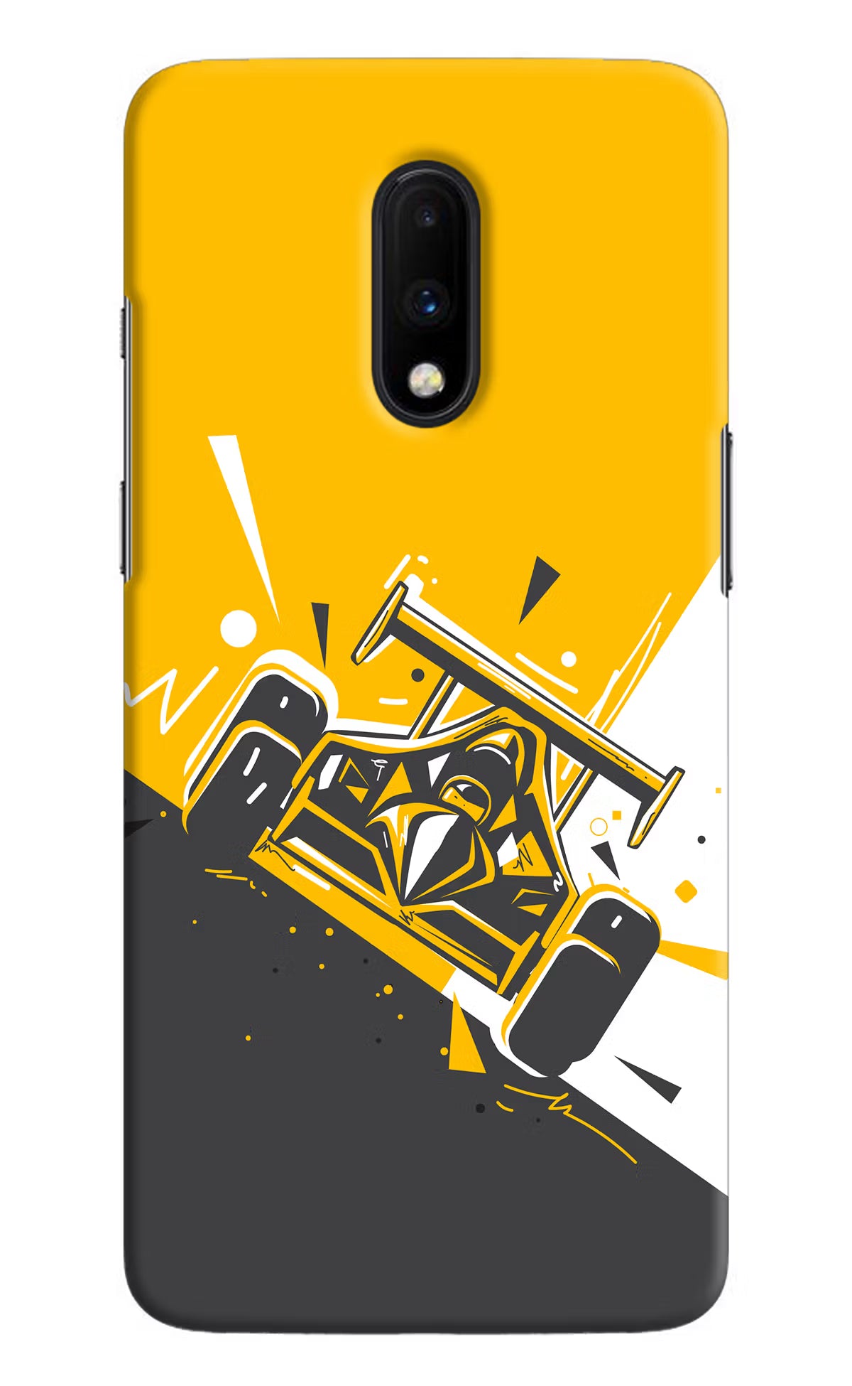 Track King Oneplus 7 Hard Case Back Cover by Casekaro